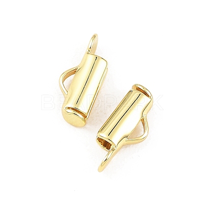 SHEGRACE Brass Slide On End Clasp Tubes XGRQ1R818-355G-1