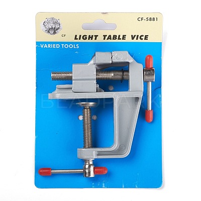 Aluminum Alloy Mini Table Bench Vise AJEW-I060-01-1