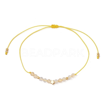 Natural Round Mixed Gemstone Beads Braided Bead Bracelets for Women BJEW-JB11655-1