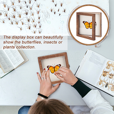 Wood Jewelry Presentation Boxes with White EVA Foam Mat Inside ODIS-WH0061-06C-1