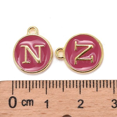Golden Plated Alloy Enamel Charms X-ENAM-S118-08N-1