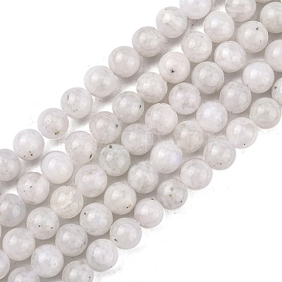 Natural Rainbow Moonstone Beads Strands G-C068-6mm-1-1
