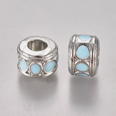 Alloy European Beads LFD8226Y-1-NF-1