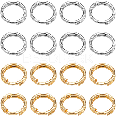 2 Colors 304 Stainless Steel Split Rings STAS-SC0009-25D-1