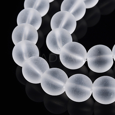 Transparent Glass Beads Strands GLAA-T032-T10mm-MD13-1