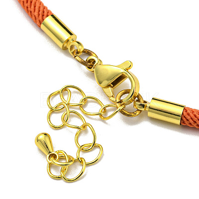 Nylon Cords Bracelet Makings Fit for Connector Charms AJEW-P116-02G-15-1