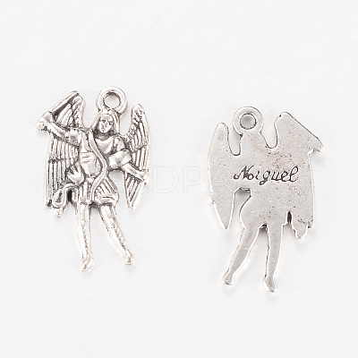 Tibetan Style Alloy Pendants TIBEP-Q063-47AS-RS-1