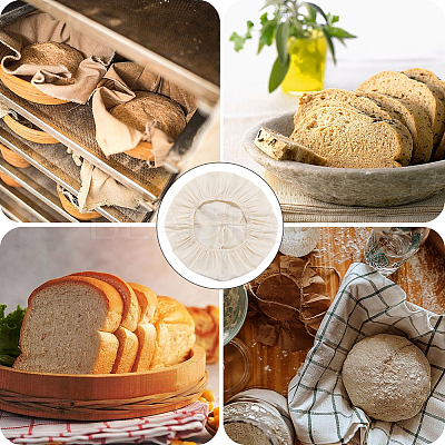 Reusable Fabric Bread Fermentation Cover AJEW-WH20070-031A-1