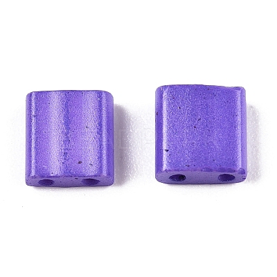 2-Hole Baking Paint Glass Seed Beads SEED-S023-17C-24-1