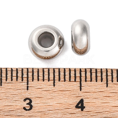 202 Stainless Steel Beads STAS-P238-10P-E-1