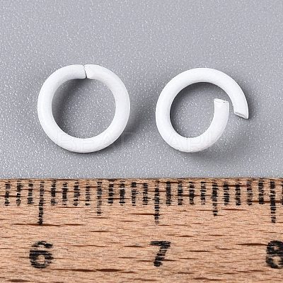 Spray Painted Iron Open Jump Rings IFIN-T017-04B-31-1