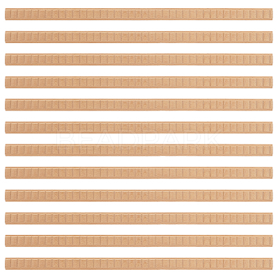 Rectangle Pattern Beech Wood Ceiling Molding AJEW-WH0481-43-1