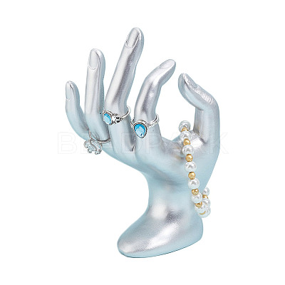 Resin Mannequin Hand Jewelry Display Holder Stands RDIS-WH0009-015A-1
