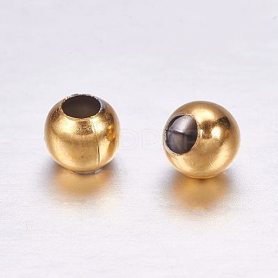 Ion Plating(IP) 304 Stainless Steel Beads LS-STAS-F117-31G-4mm-1
