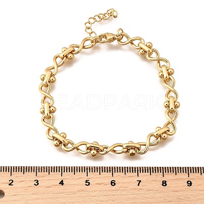 304 Stainless Steel Infinity Link Chain Bracelets for Women BJEW-K226-14B-G-1