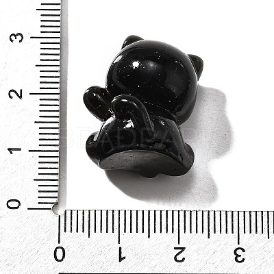 Opaque Cute Little Cat Resin Ornament RESI-S015-02D-1