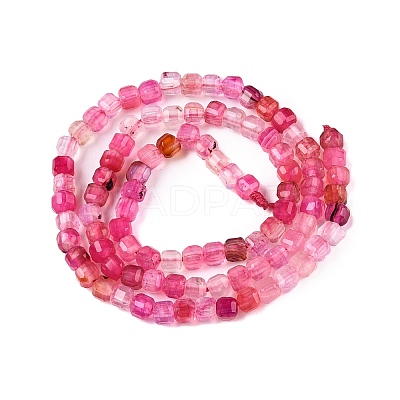 Dyed Natural Agate Beads Strands G-T138-211G-1