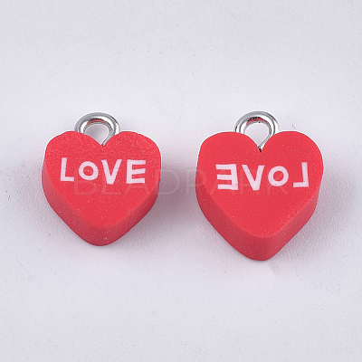 Handmade Polymer Clay Charms CLAY-S091-92-1