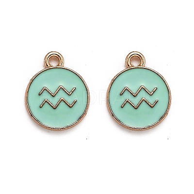 Alloy Enamel Pendants ENAM-S124-01A-15J-1