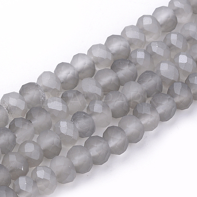 Electroplate Glass Beads Strands X-EGLA-S141-4mm-01D-1