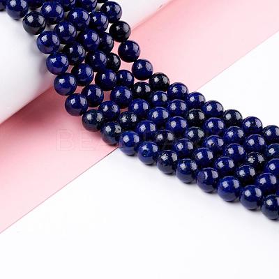 Natural Lapis Lazuli Round Beads Strands X-G-I181-10-8mm-1