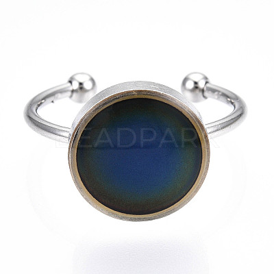 Flat Round Mood Ring LS-RJEW-T025-01P-1