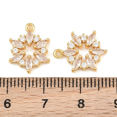 Brass Micro Pave Cubic Zirconia Charms CU-CBA8183-07G-A-1