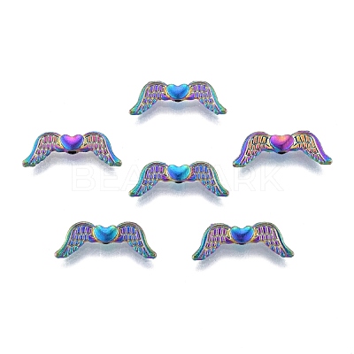 Rack Plating Alloy Beads FIND-B010-07MC-1