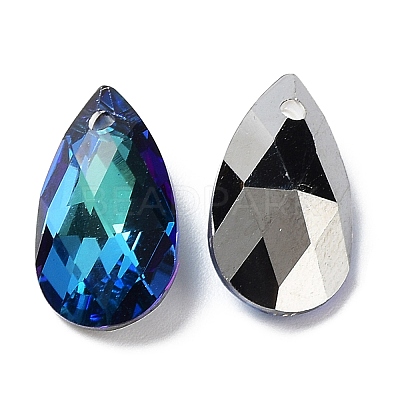 Faceted K9 Glass Rhinestone Charms RGLA-F053-B-001BB-1