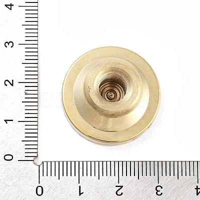 Texture Theme Roung Brass Stamp Head AJEW-M036-06A-G-1