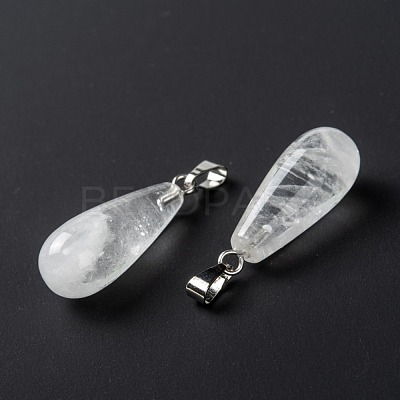 Natural Quartz Crystal Pendants G-F707-16-1