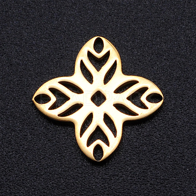 201 Stainless Steel Filigree Joiners Links STAS-S105-JN887-2-1