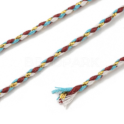 4-Ply Polycotton Cord with Metallic Thread OCOR-Z003-C28-1