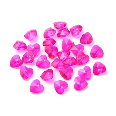 Romantic Valentines Ideas Glass Charms G030V14mm-37-1