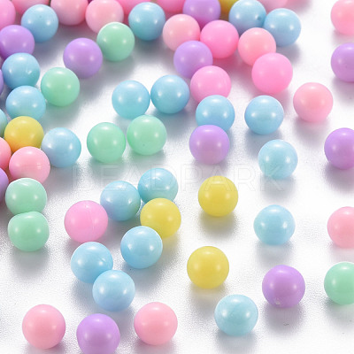 Opaque Acrylic Beads PAB702Y-A01-1