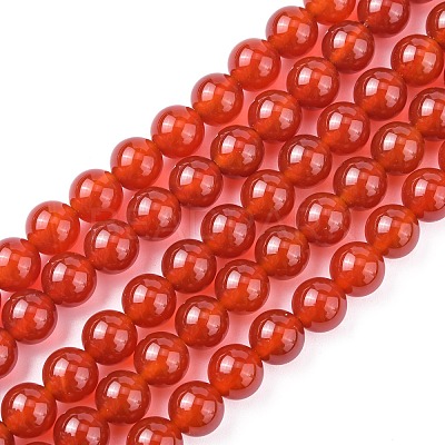 Natural Carnelian Beads Strands G-C076-6mm-2A-1