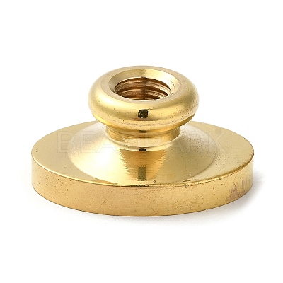 Golden Plated Wax Seal Brass Stamp Head AJEW-C031-01A-1
