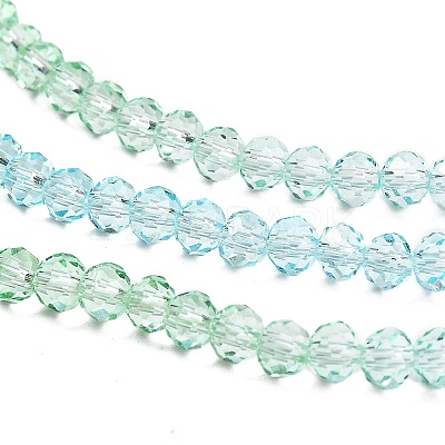 Transparent Painted Glass Beads Strands X1-DGLA-A034-T3mm-A16-1