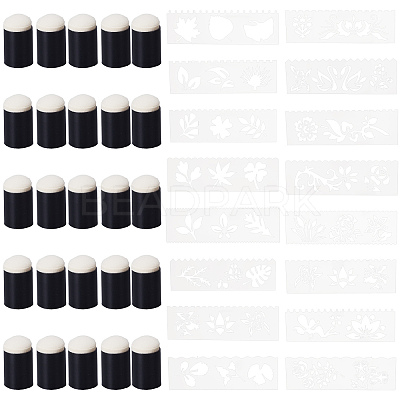 25Pcs Sponge Painting Tool DIY-CP0007-52-1