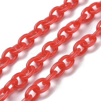 Opaque Acrylic Cable Chains CHAC-P001-01-1
