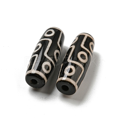 Tibetan Style dZi Beads Strands G-P526-B14-1