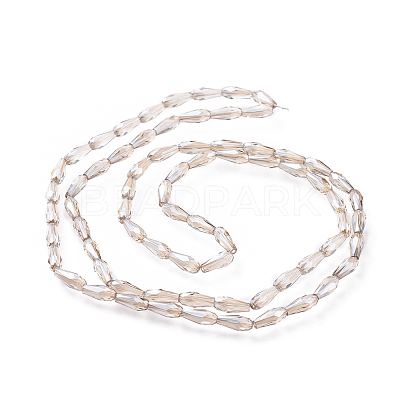 Electroplate Glass Beads Strands EGLA-L015-A-1