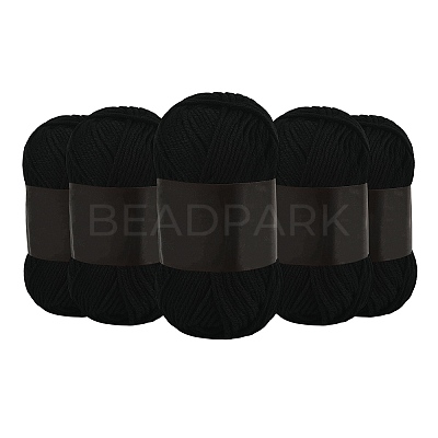 5Pcs Polyester Yarn for Knitting & Crochet YCOR-SZ0001-03M-1
