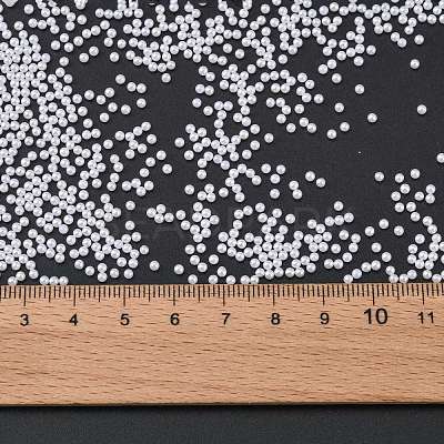 No Hole ABS Plastic Imitation Pearl Round Beads MACR-F033-2mm-24-1