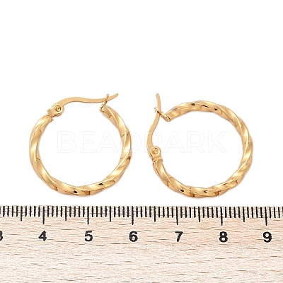201 Stainless Steel Hoop Earrings EJEW-I245-07B-1