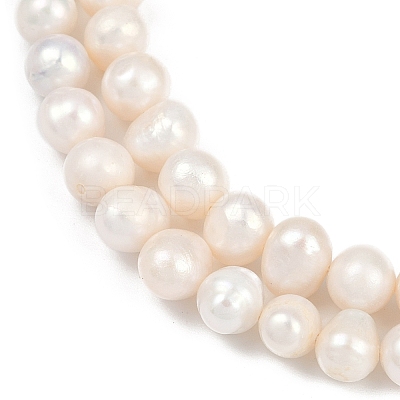 Natural Cultured Freshwater Pearl Beads Strands PEAR-I007-07X-08A-1