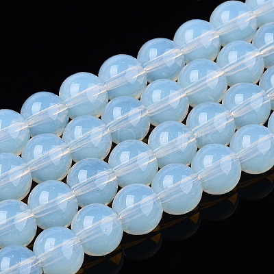 Transparent Glass Beads Strands GLAA-T032-T8mm-14-1