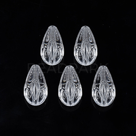 Transparent Acrylic Beads TACR-N009-32-1