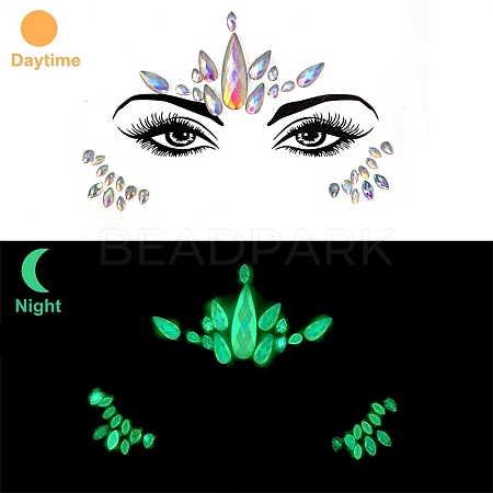 Luminous Glow in the Dark Removable Temporary Water Proof Tattoos Paper Stickers PW-WGF5E01-22-1