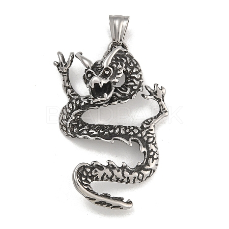 304 Stainless Steel Big Pendants STAS-D110-08AS-1